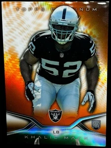 2014 Topps Platinum Khalil Mack #133 Rookie RC Orange Refractor LA Chargers - Bild 1 von 2