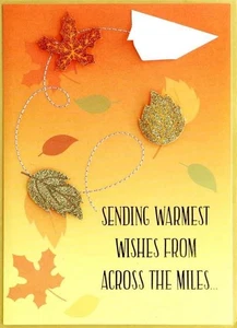 "Sending wishes for a wonderful Thanksgiving & beautiful autumn" PAPYRUS CARD - Picture 1 of 2