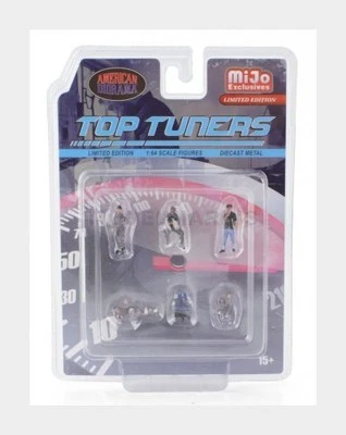 American Diorama 2412MJ Figurines - Set 6X Top Tuners - Divers - 1/64 - Photo 1/2