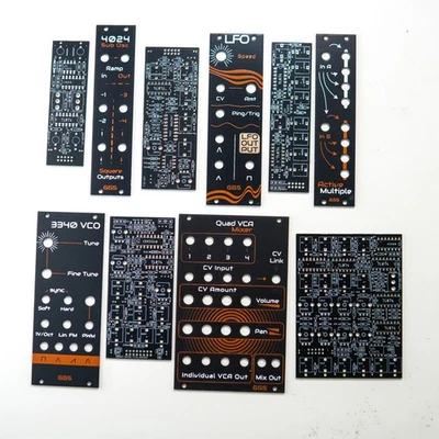 Eurorack DIY B-Stock Bundle: 5 PCB & Panel Kits (Cosmetic Imperfections) / Synth - Image 1 of 3