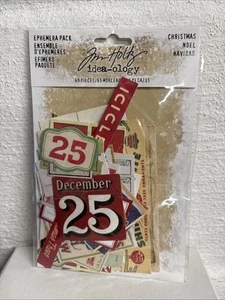 Tim Holtz Idea-ology 2017 Christmas Ephemera Pack TH93627 – 69 Pieces – NEW - Picture 1 of 2