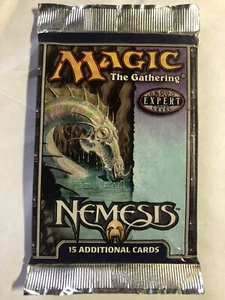 NEMESIS BOOSTER PACK 15 Cards Factory Sealed MTG 2000 Magic The Gathering - Picture 1 of 2