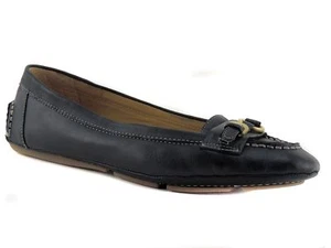 Franco Sarto Women's Manet Flats Black Leather Size 6.5 M - Picture 1 of 6