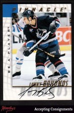 1997-98 Be A Player Autographs #148 Lonny Bohonos AUTO Autograph CANUCKS