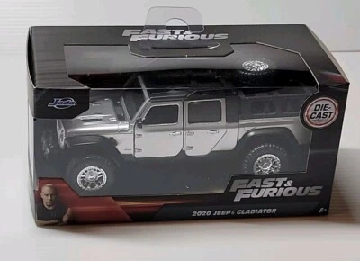 Fast & Furious 2020 Jeep Gladiator 1:32 Scale Die-Cast Car Jada Grey Silver - Image 1 of 4