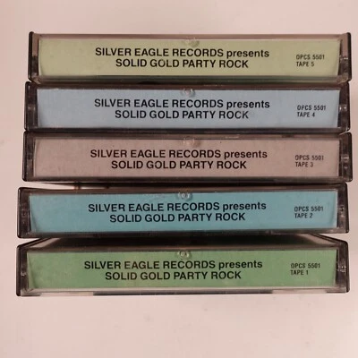 Solid Gold Party Rock (Cassette, 5 Tapes) Silver Eagle Records - Image 1 of 4