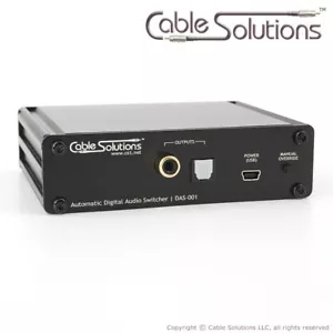 7x1+1 Automatic Switcher Coaxial / Optical TOSLink Digital Audio Switch DAS-001 - Picture 1 of 7