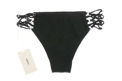 Mikoh 267838 Women's Black Bikini Bottom Swimwear Size L - Изображение 1 из 2