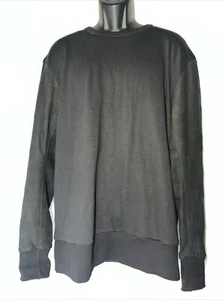Pullover uomo Zanerobe nero cotone pelle maniche comodo maglione invernale taglia XL - Foto 1 di 16