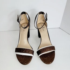 Bandolino Damen Armory 3" Absatz Sandale Bronze Glitzer Größe 9 - Bild 1 von 7