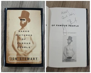 Jon Stewart Signed Naked Pictures Of Famous People Hardcover Book Comedian RAD - Picture 1 of 1