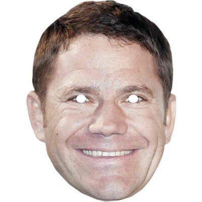 FUNKYBUNKY Steve Backshall Celebrity Card Face Mask - Ready To Wear - Fancy Dress