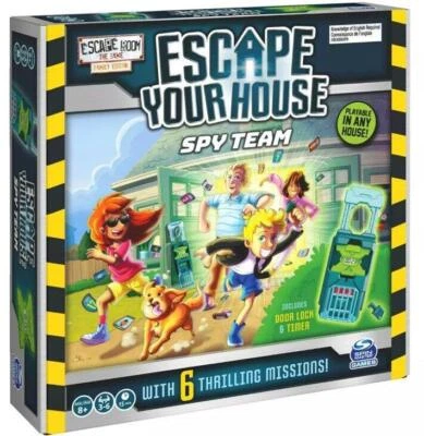 ESCAPE ROOM Spy Team Fun Strategy Family Edition BOARD GAME Escape Your House - Image 1 of 3