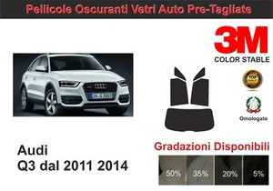 pellicola oscurante vetri audi q3 dal 2011 al 2014 kit posteriore - Imagen 1 de 1