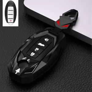 Zinc Alloy Car Smart Remote Key Fob Case Cover Holder Fit For Nissan Infiniti - Foto 1 di 4