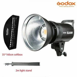 AU Godox SL-60W 5600K Studio LED Video Light+35*160cm Grid Softbox+Light Stand - Picture 1 of 11
