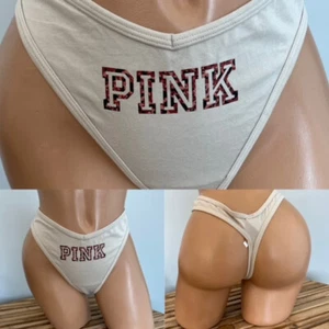 NWT PINK BY VICTORIAS SECRET THONG PANTIES sz XL - Picture 1 of 1