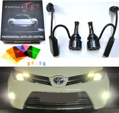 LED Kit F15 140W H10 9145 4300K Stock Two Bulbs Fog Light Replacement Upgrade OE - Image 1 of 4