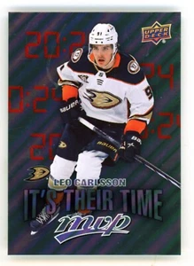 Tarjeta de hockey 2024-25 Upper Deck MVP Leo Carlsson it's their time - Imagen 1 de 1
