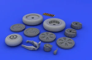 Eduard Accessories 648026 - 1:48 Mig-21 Wheels For Eduard - Resin Bausatz - Neu