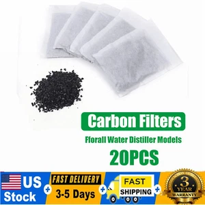 Filtro Carbone Attivo in Confezioni da 20 Sacchetti per Distillatore Acqua Pura OFFERTA - Foto 1 di 7