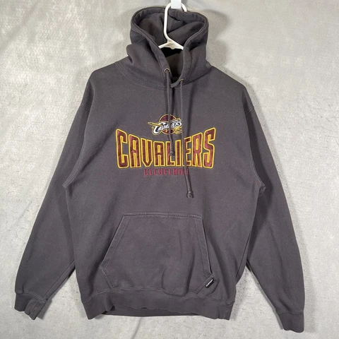 A1 Cleveland Cavaliers NBA Hoodie Sweatshirt Adult Large Gray Pullover Mens Cover