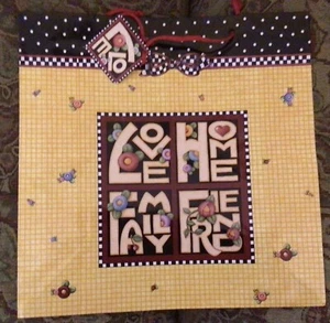 Mary Engelbreit Love Home Familie Freunde große Papier-Geschenktüte Neu - Bild 1 von 1