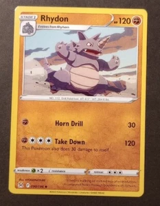 Pokemon Lost Origin Rhydon Uncommon Card 090/196 NM - Picture 1 of 1