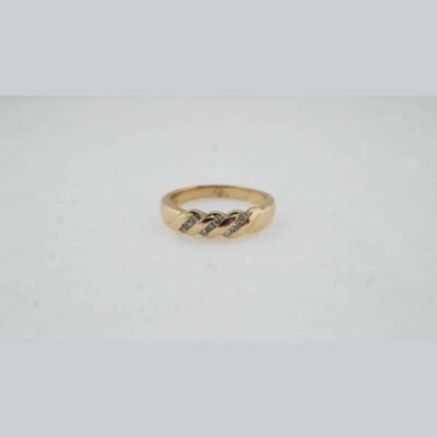  黄金钻石戒指 0.18 TCW - 折扣精美珠宝首饰 — 第 1/4 张图片