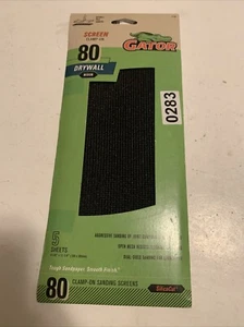 Gator vorgeschnittener Trockenbau Schleifsieb grob 80er Körnung Blatt Schleifpapier 4,25 Zoll - Bild 1 von 4