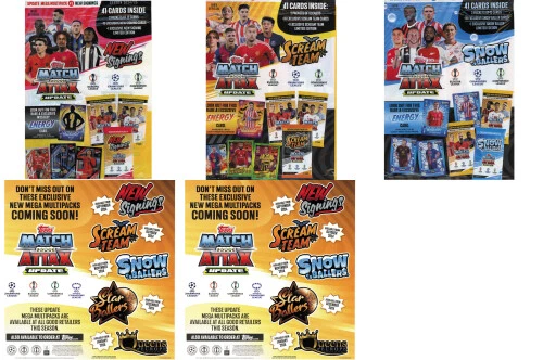 TOPPS Match Attax Champions League 2024/25 ACTUALIZACIÓN Multipacks Sream Team, Snow Ballers