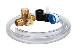 Kit convertidor de bomba Camco RV Winterizing adaptadores de manguera de sifón de válvula de latón - Imagen 1 de 13