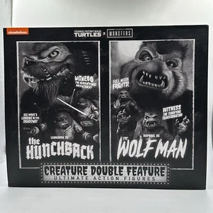 Action figure Teenage Mutant Ninja Turtles X Monsters Gobbo e Wolfman NECA - Foto 1 di 5