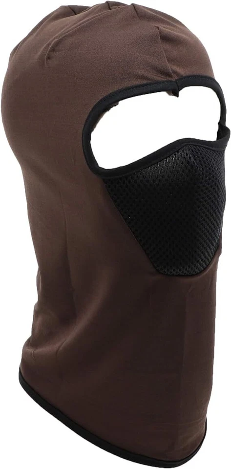 Máscara ninja sólida con pasamontañas frontal de malla Foto 1 de 4