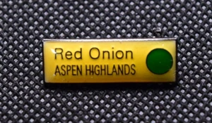Aspen Highlands Red Onion Vintage Ski Pin - Picture 1 of 3