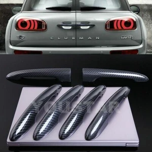 CARBON LOOK Door Handle Covers Barn Split 6x for MINI Cooper F54 15-on CLUBMAN - Picture 1 of 7