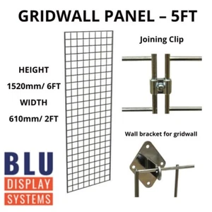5ft Gridwall Mesh Panel – H1520mm x W610mm - Picture 1 of 9