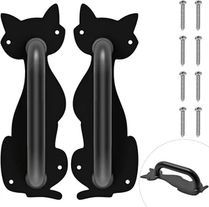 8.5'' Heavy Duty Steel Door Handle, Metal Fence Gate Pull Handle, Sliding Door H - Afbeelding 1 van 12