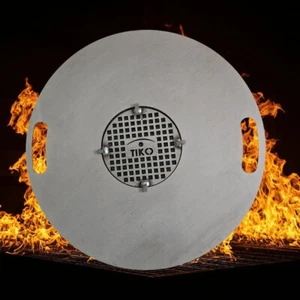 Grillplatte / Plancha inkl. Einlegerost für Feuerschale & Feuertonne / 60 cm - Bild 1 von 15