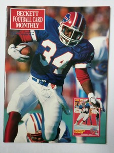 Beckett Football Card Monthly Magazine March 1991 Thurman Thomas Buffalo Bills