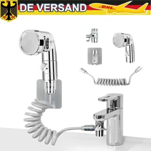 Sprühkopf-Duschkopf-Handbrause mit Schlauch für Waschbeckenarmatur 3 Funktionen - Bild 1 von 7