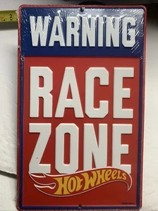 Warning Race Zone Hot Wheels Blechschild Man Cave. [155 - Bild 1 von 3