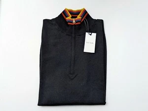 Paul Smith Sweater -BNWT Artist Stripe Merino Wool Half-Zip Jumper Sz:S RRP - Picture 1 of 12