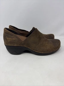 Patagonia Better Clogs Womens 10.5 Brown Leather Slip On Distressed - Picture 1 of 6