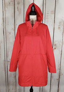 Columbia Sweet Maple Jacket Womens Sz L Mid Length Water Repellent Nylon Lined - Picture 1 of 15