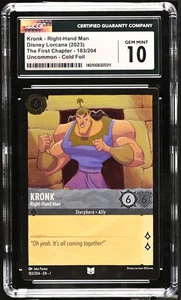 Disney Lorcana The First Chapter Kronk 2023 #183/204 CGC 10 - Imagen 1 de 3