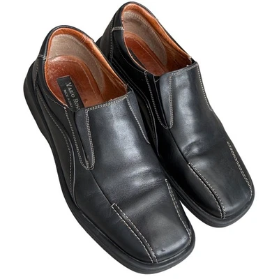 Mocasines sin cordones Mario Rossi de cuero negro | Para hombre 9 M | Hecho en Italia Foto 1 de 4