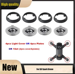 4Pcs LED Shade Lights Lamp Cover For DJI Spark Plate/Base Lamp Protection AAU - Picture 1 of 14
