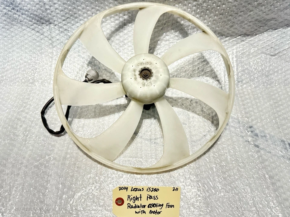 2014-2016 Lexus IS250 IS350 Right Pass Radiator Cooling Fan & Motor 16363-50040 - Image 1 of 4
