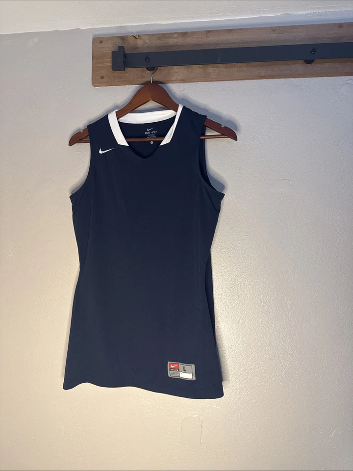 Camiseta sin mangas Nike Dri-Fit para mujer equipo de baloncesto azul grande Foto 1 de 4